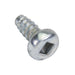 Tapping Screw, Pan Head Square Socket Drive, Type B, #6 x 3/8" Length, Low Carbon Steel Trivalent Zinc Plated by Spaenaur Inc.