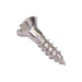 Wood Screw, Flat Head, Slotted, #4 x 1/2" Length, Stainless Steel, ASME/ANSI B18.6.1 by Spaenaur Inc.