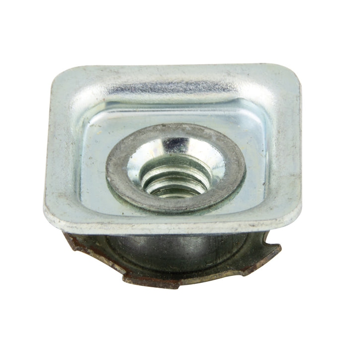 Square Metal Threaded Adaptors 7/8" Tube OD x 16-18 Gauge x 1/4"-20 UNC Steel Zinc Plated by Spaenaur Inc.