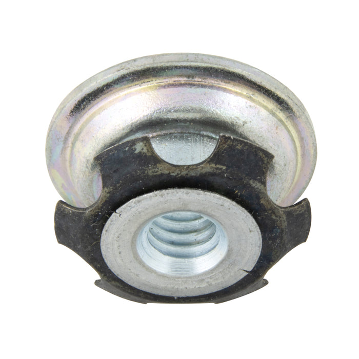 Round Metal Threaded Adaptor 1" Rd Tube DIA W/ 1/4"-20 UNC THRD Steel Zinc Plated Base Finish by Spaenaur Inc.
