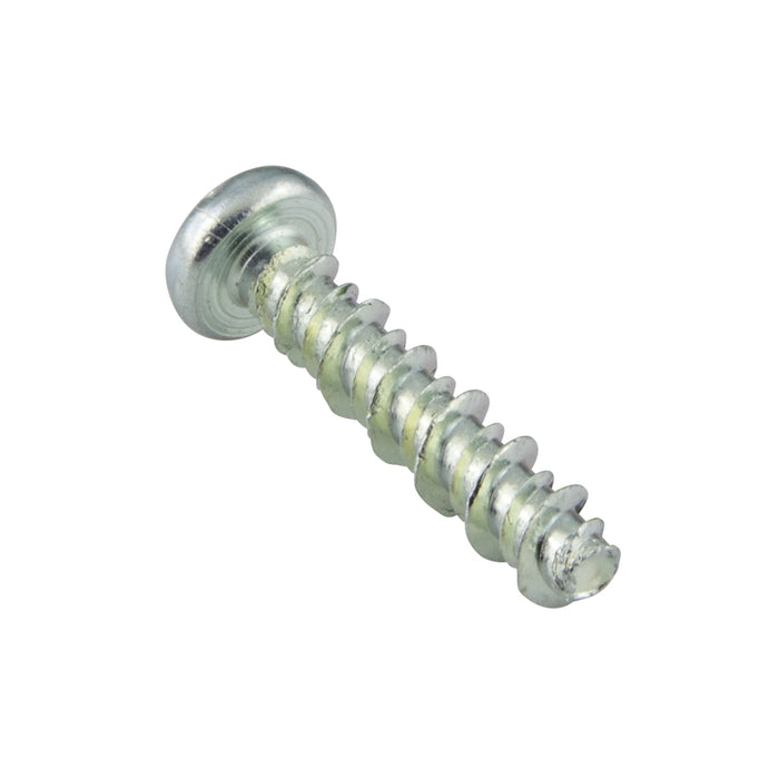 Tapping Screw, Hex Washer Head Unslotted Drive, Type AB, #14 x 1/2" Length, Low Carbon Steel Trivalent Zinc Plated