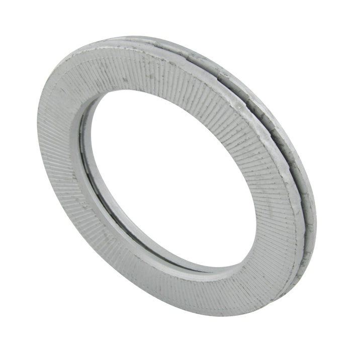 Nord-Lock Washer, Heat Treated, Bolt Size 1-1/2" (M39), Glued Pair 40.4mm ID x 58.5mm OD x 6.6mm TH Steel Hardened Delta Protekt Zinc Flake Coat