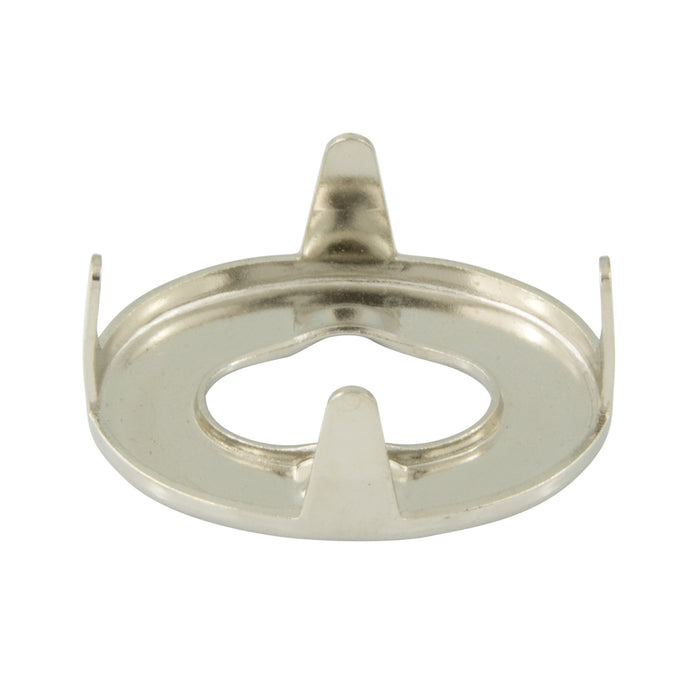 Œillet, style 15, fermeture à pression Klikit 3/8 po de diamètre extérieur x 1/8 po d'épaisseur, 13/64 po de longueur de cylindre, laiton, nickelé par Spaenaur Inc.