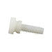 Thumb Screw, Knurled #10 - 32 UNF x 1" Molded Nylon 6/6(Ul94V2) Natural by Microplasticsinc