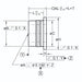 Compression Limiter, Precision Machined Headed, ID For M6 Bolt x 6mm Length, Brass by Spaenaur Inc.