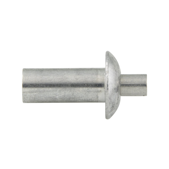 Drive Rivet UNIversal Head, 1/4"DIA x 25/32"LG x 5/8" Nom Grip Aluminum W/Aluminum Pin Plain