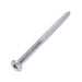 Wood Screw, Oval Head, Square Socket, #10 x 2-1/4" Length, Steel Zinc Plated, ASME/ANSI B18.6.1 by Spaenaur Inc.