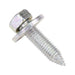 Sems Machine Screw Hex Head With, 17.0mm OD Washer Head, Ca Point, M6.3 X 1.00 Pitch X 25mm Length, Low Carbon Steel, Zinc Plated by Spaenaur Inc.