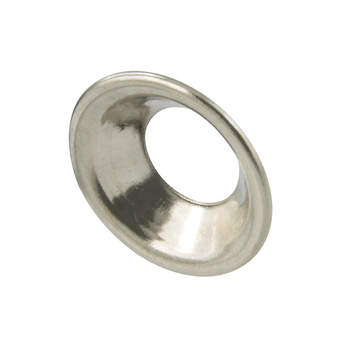 Flush Type CTSK Finishing Washer #10 ID x 15/32" OD Steel Nickel Plated