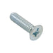 Machine Screw, Flat Head, Pozidrive Drive, 1/4"-20 UNC x 1" Length, Steel Zinc Plated Trivalent Chromate by Spaenaur Inc.