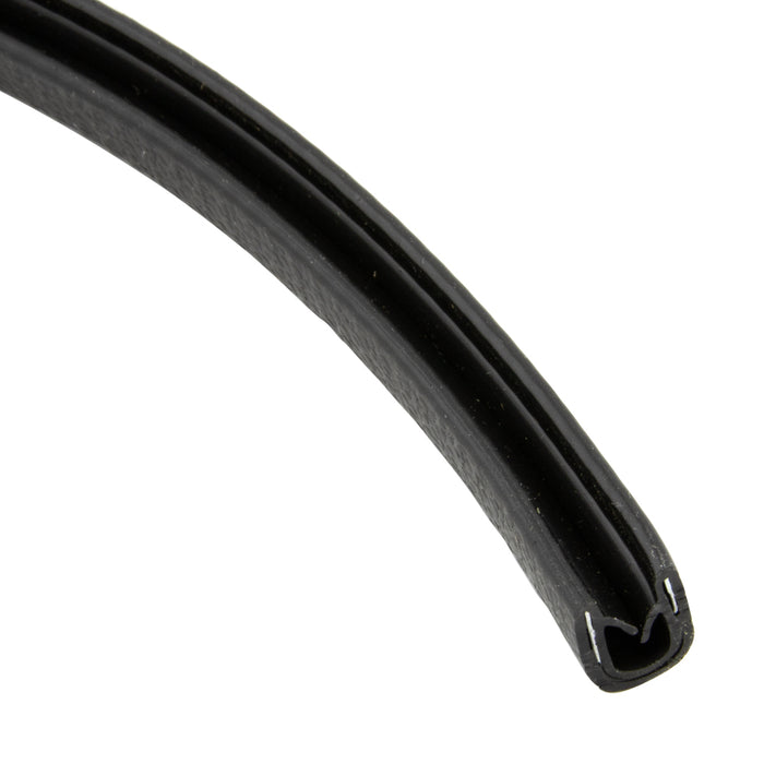 Garniture à double lèvre standard, Grey-Sof-tone pour bords de 1/32 po à 1/8 po x 100 pi/bobine Plastique/acier flexible par QuickEdge®