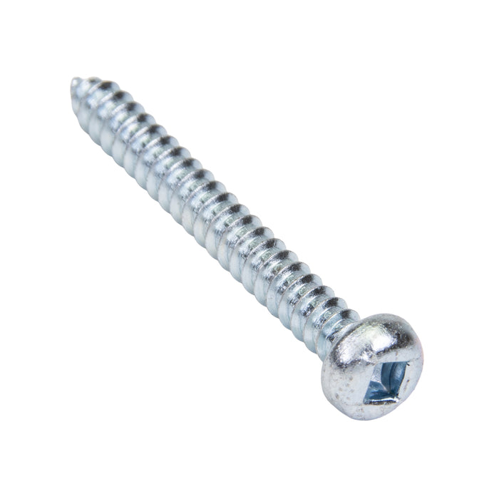 Tapping Screw, Round Head Square Socket Drive, Type AB, #4 x 3/4" Length, Steel Zinc Plated by Spaenaur Inc.