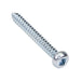 Tapping Screw, Round Head Square Socket Drive, Type AB, #4 x 3/4" Length, Steel Zinc Plated by Spaenaur Inc.