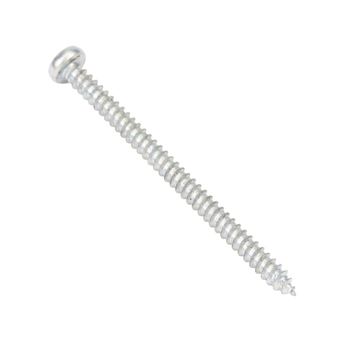 Tapping Screw, Pan Head Square Socket Drive, Type AB, #8 x 3/8" Length, Low Carbon Steel Trivalent Zinc Plated by Spaenaur Inc.