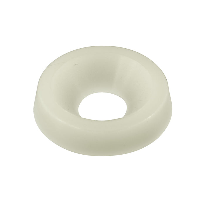 Countersunk Finishing (Screw) Washer Screw Size 1/4" x 23/32" OD 6/6 Nylon Natural by Spaenaur Inc.