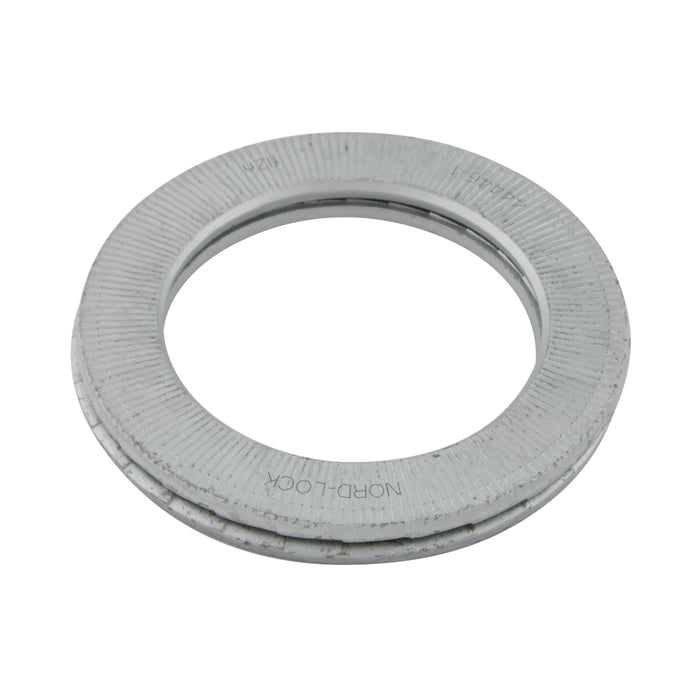 Rondelle Nord-Lock, traitée thermiquement, taille de boulon M6 (6 mm), paire collée 6,5 mm de diamètre intérieur x 13,5 mm de diamètre extérieur x 2,5 mm d'épaisseur Acier trempé Delta Protekt Revêtement à paillettes de zinc