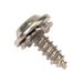 SEMS Tapping Screw Phillips Round Washer Head W/ 3/8" OD External Lockwasher #8 x 7/16" LG, Type A Low Carbon Steel Case Hard Nickel Plated by Spaenaur Inc.