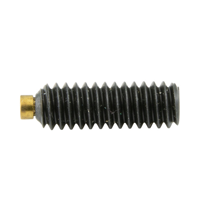 Hex Socket Set Screw with Brass Tip 3/8" - 24 UNF x 1" Alloy Steel Not Plated