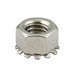Écrou hexagonal K-Lok avec rondelle frein à denture externe 1/4 po-28 UNF x 7/16 po AF x 15/64 po O/A THK. Acier inoxydable 18-8 par K-LOK