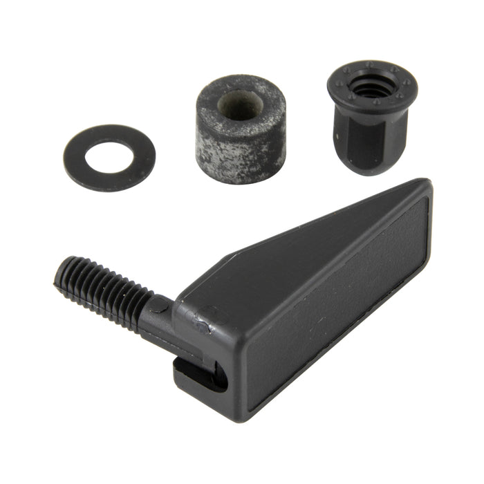 Swell Latch Assembly .05"-.10" Frm THK x .530" Hole DIA Nylon Black by SouthCo