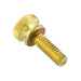Thumb Screw,Knurled #4-36 Ns x 1/2" Brass Plain by Spaenaur Inc.