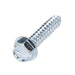 Tapping Screw, Indented Hex Washer Head Slotted Drive, Type AB, #8 x 1-1/4" Length, Steel Zinc Plated by Spaenaur Inc.
