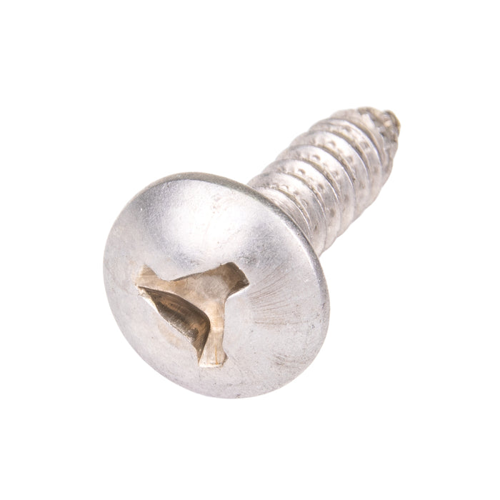 Vis autotaraudeuse, tête troncature anti-falsification ; empreinte Tri-Wing®, type A, n° 10 x 1 po de longueur, acier inoxydable