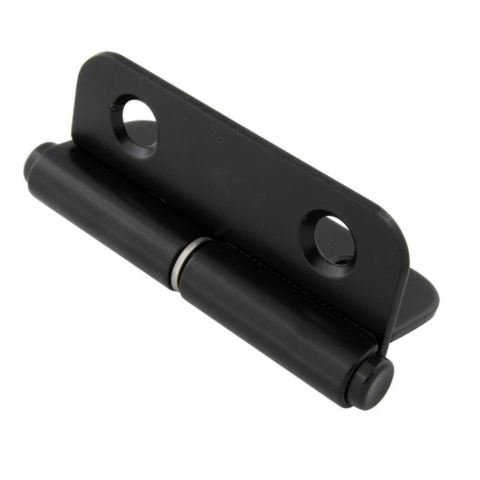 Charnière à levage à gauche 100 mm O/A T x 75 mm Largeur 0,120" Acier, finition noire par Spaenaur Inc.