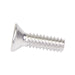 Vis à métaux, tête plate, empreinte carrée, n° 10-24 UNC x 5/8" de longueur, en aluminium brut, de la marque Spaenaur Inc.