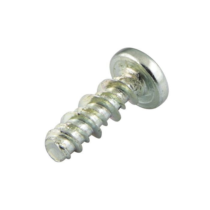 Hi-Lo Tapping Screw, Phillips, Pan Head, #8 x 1/2" Length, Low Carbon Steel Trivalent Zinc Plated, ASME/ANSI B18.6.4