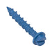 Tapcon Anchor Concrete Screw, Slotted Drive, Hex Washer Head, Hi-Lo Thread, 1/4" Dia x 4" Length, C1022 Steel Blue CLIMASEAL® by Tapcon®