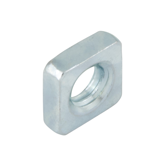 Écrou carré, M10 x 1,50 mm, largeur à plat (WAF) 17 mm, épaisseur (THK) 8 mm, acier zingué, conforme à la norme DIN 557, fabriqué par Spaenaur Inc.