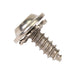 SEMS Tapping Screw Phillips Round Washer Head W/ 3/8" OD External Lockwasher #8 x 7/16" LG, Type A Low Carbon Steel Case Hard Nickel Plated by Spaenaur Inc.