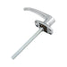 Lever 'L' Handle, Non-Locking, 180 Degree Rotation, 5/16" x 4 1/2" Shank, 1 1/2" Hole Centres, Die-Cast Chrome Plated by Spaenaur Inc.