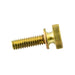 Thumb Screw,Knurled #12 - 24 UNC x 1/2" Brass Plain by Spaenaur Inc.