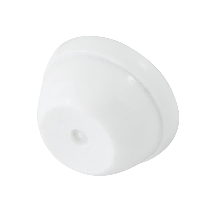 Écrou à emboîter, blanc, pour goujon de 0,187" (3/16") de diamètre. Insert en acier à ressort, capuchon en plastique, de la marque Spaenaur Inc.