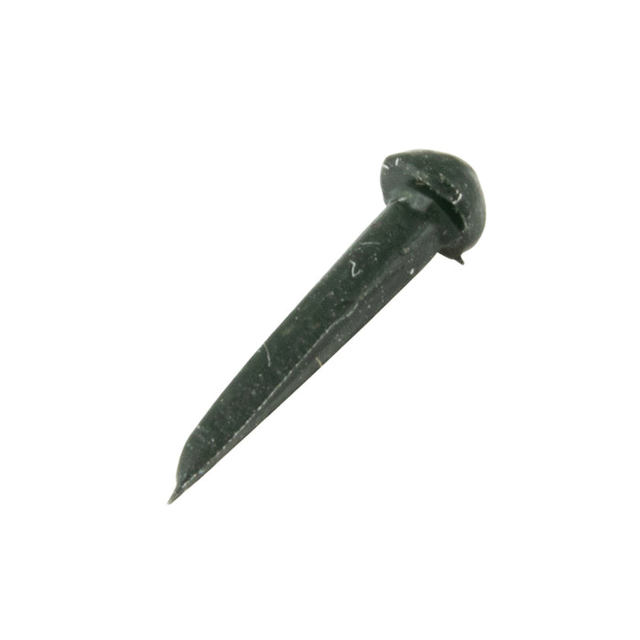 Steel Gimp Tack Size 3 0Z (3/8" LONG) Steel, GReen Japanned by Spaenaur Inc.