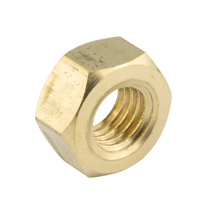 Écrou hexagonal DIN 934, ISO Dc/Dc classe 2B, pas M1,2 x 0,25, 3 mm A/F, 1 mm TH Laiton brut DIN 934/BR M1,2