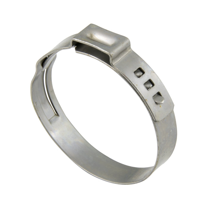 Stepless Ear Clamp 1 3/16" Nom (26.9mm-30.1mm Range) 7mm Band Width Stainless Steel