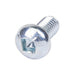 Machine Screw, Round Head, Square Socket Drive, #10-24 UNC x 1" Length, Steel Zinc Plated by Spaenaur Inc.