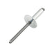 Pop Rivet Large Flange HD, Open End 5/32" D x .540" L (.251-.375" Grip) Steel Zinc Plated IFI 114-1986 by Pop®