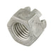 Écrou hexagonal crénelé DIN 935, M22 x 1,50 (filetage fin), filetage extérieur de 32 mm, épaisseur totale de 26 mm, acier CL 6, DIN 935/6/fin M22 x 1,50, fabriqué par Spaenaur Inc.