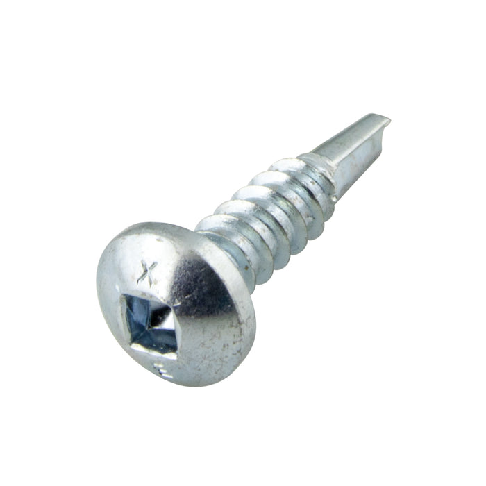 Teks Point 2 Self-Drilling Screw, Pan Head, Square Recessed Socket, #8-18 x 5/8" Length, Carbon Steel Zinc Plated by Spaenaur Inc.