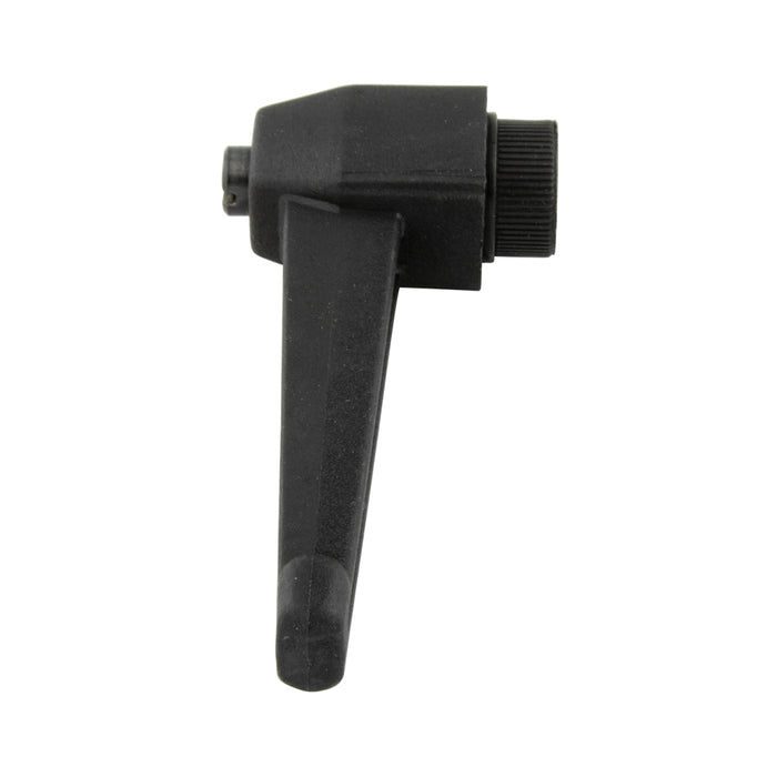 Clamping Lever with 90 Degree Arm, Female Steel Insert 3.70" Length, 5/16"-18 Thread 1.85" Overall Height Thermoplastic Material Black