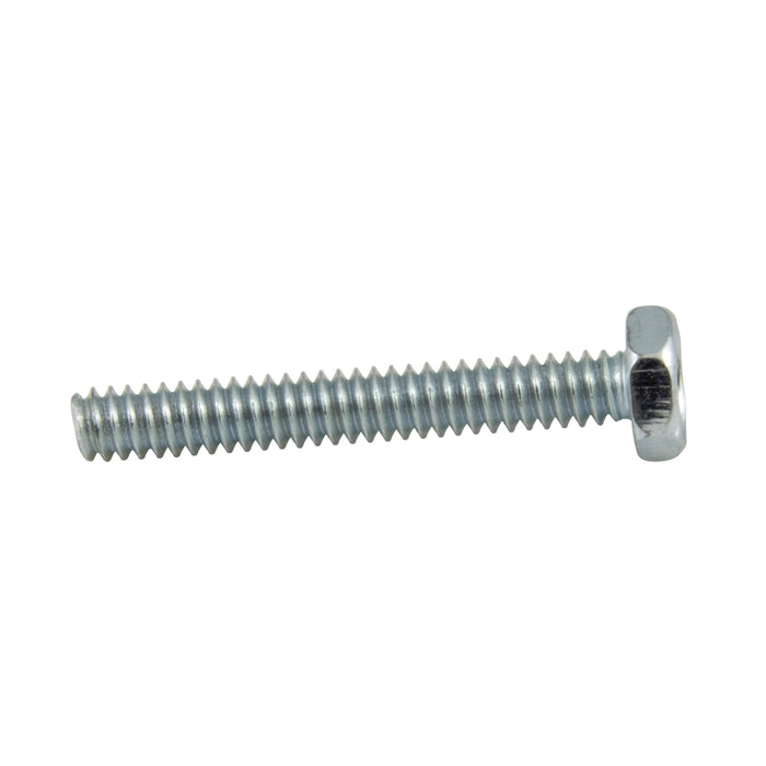 Machine Screw, Hex Head, Unslotted Drive, 5/16"-18 UNC x 1-1/16" Length, Steel Zinc Plated Dichromate by Spaenaur Inc.