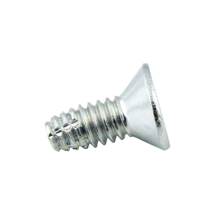 Thread-Cutting Screw, Phillips Flat Head, Type F #8-32 UNC x 7/16" LONG Low Carb Steel Case Hard Trivalent Zinc Plated, ANSI B18.6.4 by Spaenaur Inc.