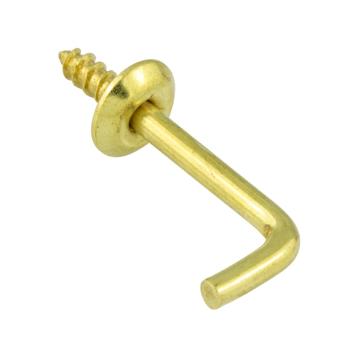 Crochet d'épaule, fil de 0,72 po de diamètre x 1/2 po de projection, laiton brut, par Spaenaur Inc.