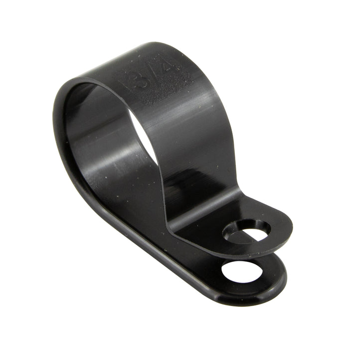 Cable Clamps 1/2" ID x 1/2" Wide Nylon 6/6 Black by Spaenaur Inc.