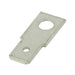 Quick Connect Blade, 45 Deg 1-Sided .187" Blade Width x .020" THK Brass Zinc Plated Buchanan #Qc-44 by Spaenaur Inc.