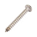 Tapping Screw, Pan Head Slotted Drive, Type AB, #6 x 1/2" Length, Stainless Steel by Spaenaur Inc.